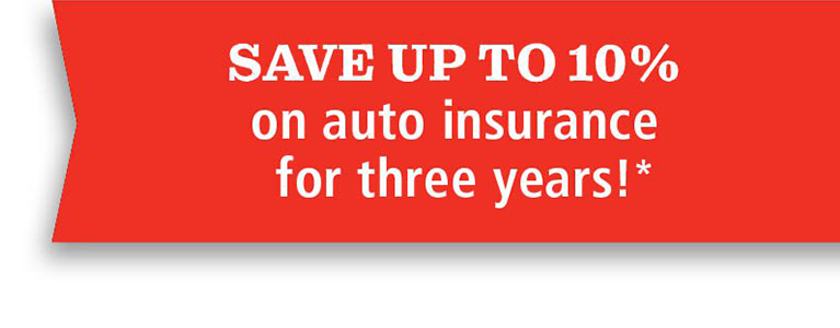 Save up to 10% on auto insurance