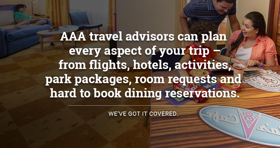 AAA travel advisors can plan every aspect of your trip 