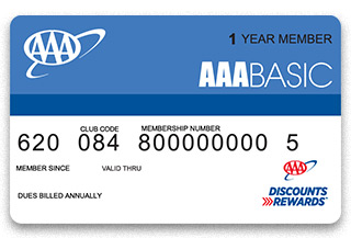 AAA Basic Membership Card