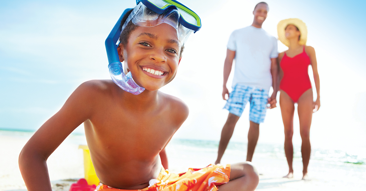 boy on beach