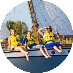 Family on Boat