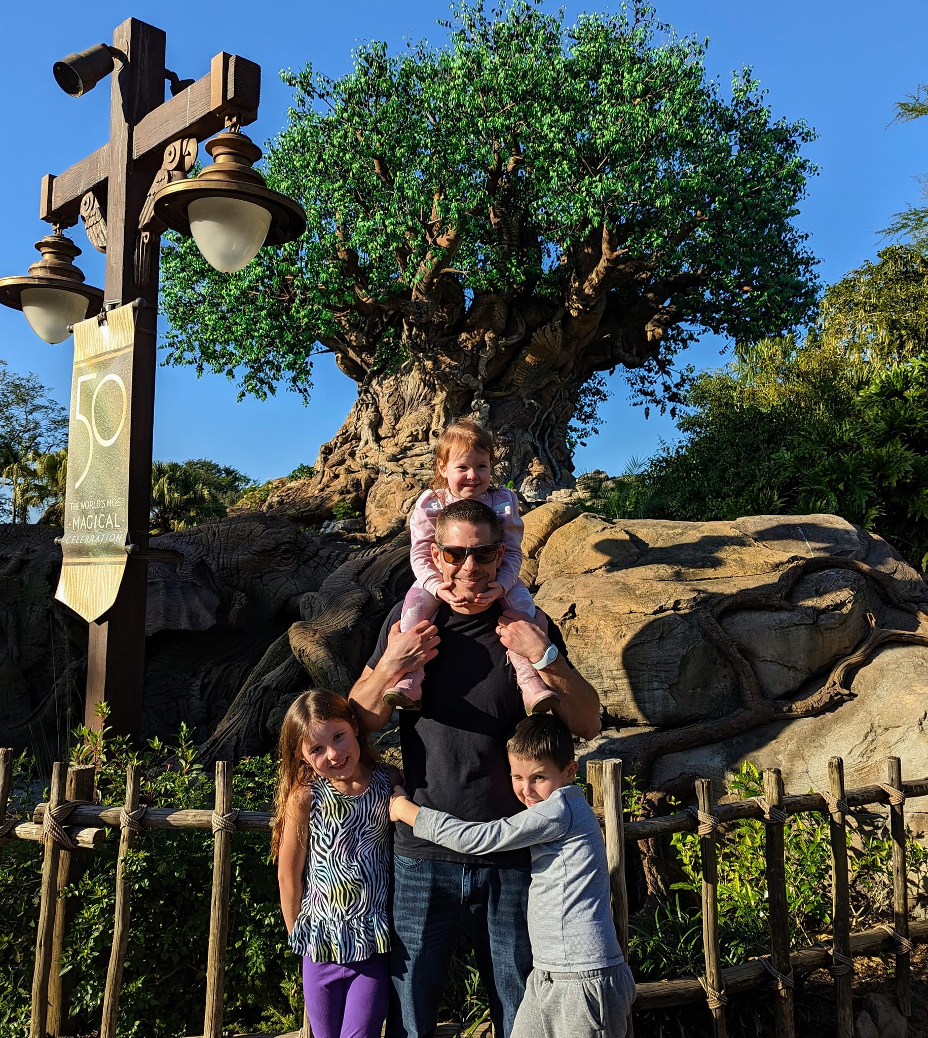 Kate Glaser and her family at Magic Kingdom