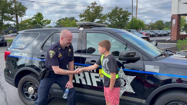 MCSO Deputy Brendan Hurley and AAA Safety Patroller Owen Bell