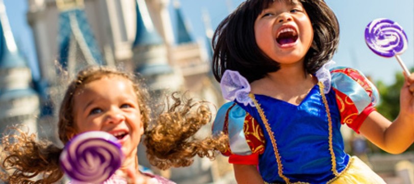 Two young girls at Walt Disney World